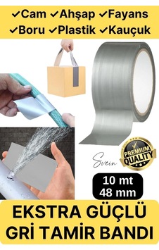 Çok Amaçlı Su Geçirmez Sızdırmaz Dayanıklı Izole Gri Tamir Bandı 48 Mm 10 Mt 1 Adet - Egc-153 Çok Amaçlı Su Geçirmez Sızdırmaz Dayanıklı Izole Gri Tamir Bandı 48 Mm 10 Mt 1 Adet - Egc-153