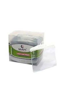 Mapi Kart Poşeti Yatay 86X54 Oval 10 Adet Beyaz-Şeffaf Mapi Kart Poşeti Yatay 86X54 Oval 10 Adet Beyaz-Şeffaf