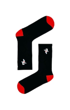 Carnaval Socks Nakışlı Astronot Desenli Çorap Siyah Carnaval Socks Nakışlı Astronot Desenli Çorap Siyah