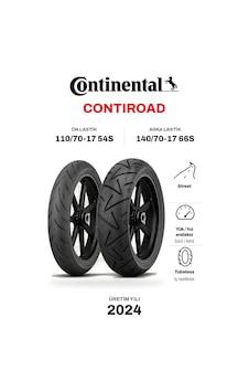 Continental Contiroad 110/70-17 54s - 140/70-17 66s Ön Arka Motosiklet Lastik Takımı 2024 Continental Contiroad 110/70-17 54s - 140/70-17 66s Ön Arka Motosiklet Lastik Takımı 2024