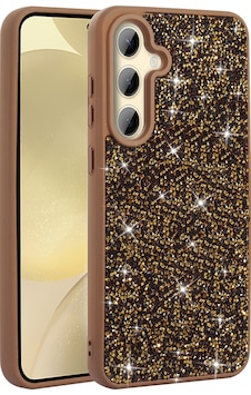 Galaxy S25 Plus Kılıf Parlak Taşlı Tasarım Zore Pırlanta Kapak Gold Galaxy S25 Plus Kılıf Parlak Taşlı Tasarım Zore Pırlanta Kapak Gold