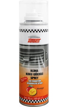 Autokıt Klima Koku Giderici Sprey 200 Ml Mango Kokusu