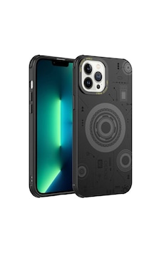 Apple Uyumlu iPhone 13 Pro Wireless Şarj Özellikli Teknoloji Serisi Lüks Telefon Kılıfı Kapak