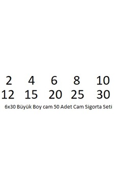 Cam Sigorta Seti 6x30 Büyük Boy