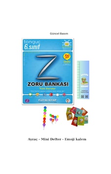 Tonguç 6. Sınıf Tüm Dersler Zoru Bankası Emoji Kalem+mini Defter+tırtıl Ayraç Tonguç 6. Sınıf Tüm Dersler Zoru Bankası Emoji Kalem+mini Defter+tırtıl Ayraç
