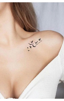 Uçan Kuşlar Omuz Geçici Dövme Tattoo Aksesuar Şık