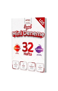 8. Sınıf Sayısal 32 Hafta Mini Deneme İntro Yayınları 8. Sınıf Sayısal 32 Hafta Mini Deneme İntro Yayınları