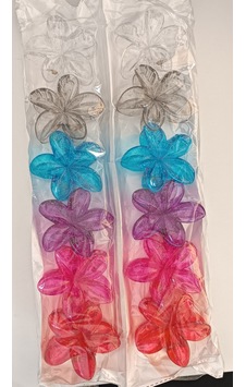 12 Adet 8 Cm Karışık Renkte Lotus Toka Çok Renkli 12 Adet 8 Cm Karışık Renkte Lotus Toka Çok Renkli