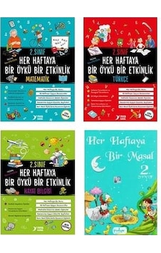 Yuva 2. Sınıf Her Haftaya Bir Öykü Bir Etkinlik Bir Masal Seti 4 Kitap Matematik-hayat Bilgisi-türkçe-masal