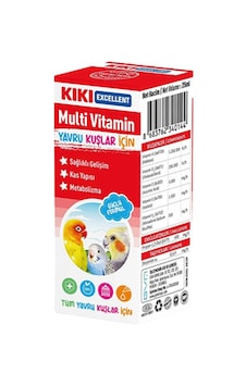 Tüm Yavru Kafes Kuşları İçin Multi Vitamin 25 Ml