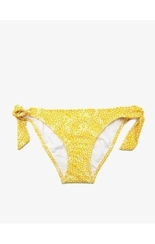 Deep Beach Sarı Desenli Yandan Bağlamalı Bikini Altı 001