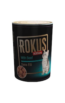 Rokus Beef Dana Etli Konserve Yavru Kedi Maması 410 G Rokus Beef Dana Etli Konserve Yavru Kedi Maması 410 G