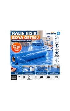 Kalın Hışır Boya Örtüsü 30 M² Mavi Dayanıklı Naylon Zemin, Mobilya Ve Eşya Koruma Örtüsü - 937190245 Kalın Hışır Boya Örtüsü 30 M² Mavi Dayanıklı Naylon Zemin, Mobilya Ve Eşya Koruma Örtüsü - 937190245