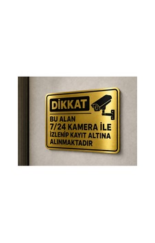 Sürpriz Hediyeli Dikkat Bu Alan 7 24 Kamera İle İzlenip Kayıt Altına Alınmaktadır Levha Altın Metal Yönlendir Sürpriz Hediyeli Dikkat Bu Alan 7 24 Kamera İle İzlenip Kayıt Altına Alınmaktadır Levha Altın Metal Yönlendir