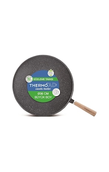Thermoad 36 Cm Ahşap Saplı Döküm Granit Gözleme Tava Thermoad Thermoad 36 Cm Ahşap Saplı Döküm Granit Gözleme Tava Thermoad