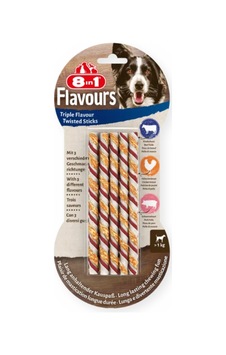 8in1 Flavours Triple Flavour Twisted Sticks Üçlü Lezzet Çubukları 70 G 8in1 Flavours Triple Flavour Twisted Sticks Üçlü Lezzet Çubukları 70 G