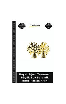 Özel Üretim Dekoratif Gold Modern Hayat Ağacı Tasarımlı Biblo - Seramik - Büyük Boy - Parlak Altın Özel Üretim Dekoratif Gold Modern Hayat Ağacı Tasarımlı Biblo - Seramik - Büyük Boy - Parlak Altın