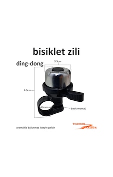 Scott Bike Çın--Tın Taıwan Malı Çelik Gri Bisiklet Zili Gri