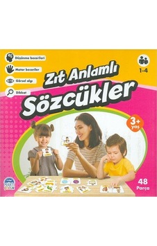 Zıt Anlamlı Sözcükler-Eğitici Yapboz 3+ Yaş- Martı Yayınları