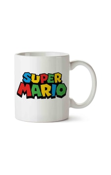 Super Mario Renk Yazı Kupa Bardak Super Mario Renk Yazı Kupa Bardak