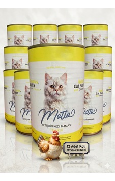 Tavuk Etli Yetişkin Kedi Konserve Mama 400 Gr. X 12 Adet Tavuk Etli Yetişkin Kedi Konserve Mama 400 Gr. X 12 Adet