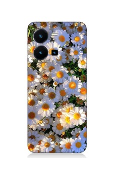 Vivo Y35 Uyumlu Silikon Kılıf Beyaz Papatyalar Vivo Y35 Uyumlu Silikon Kılıf Beyaz Papatyalar
