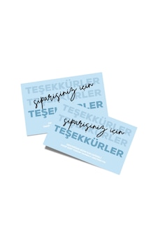 Teşekkür Kartı Tasarım 5 6x9 - 50 Adet Teşekkür Kartı Tasarım 5 6x9 - 50 Adet