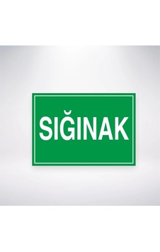 Sığınak Sticker 20x28 Cm Sığınak Sticker 20x28 Cm