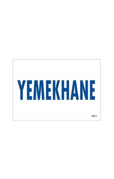 Yemee Uyarı Levhası 17,5x25 Kod:1671 Yemee Uyarı Levhası 17,5x25 Kod:1671