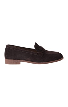 Hobby Ayakkabı Hobby Kadın Süet Penny Loafer Babet Ayakkabı Kahverengi Hobby Ayakkabı Hobby Kadın Süet Penny Loafer Babet Ayakkabı Kahverengi