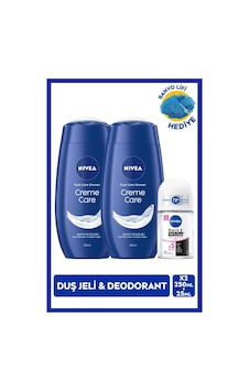 Nıvea Kadın Roll-on Deodorant Black&white Invisible Clear 25ml Ve Creme Care Duş Jeli X2 Adet, Lif Hediye, 72 Saat perspirant Ter Koruması, Avantajlı Paket Bal - Süt Nıvea Kadın Roll-on Deodorant Black&white Invisible Clear 25ml Ve Creme Care Duş Jeli X2 Adet, Lif Hediye, 72 Saat perspirant Ter Koruması, Avantajlı Paket Bal - Süt