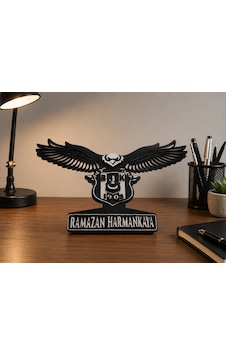 Kişiye Özel Bjk Kartal Masa İsimliği Ahşap Dekor 25x15 Cm Siyah Beyaz Masaüstü İsimlik Kişiye Özel Bjk Kartal Masa İsimliği Ahşap Dekor 25x15 Cm Siyah Beyaz Masaüstü İsimlik