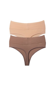 Vanilya Secret Vanilya Tanga Yüksek Bel Toparlayıcı Pamuk 2'li Paket