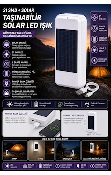 Taşınabilir Solar Led Power Bank Çok Renkli Taşınabilir Solar Led Power Bank Çok Renkli