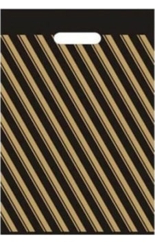 Siyah Çizgili Poşet No 4 40X50 Cm 50 Adet Takviyeli Poşet Siyah Çizgili Poşet No 4 40X50 Cm 50 Adet Takviyeli Poşet