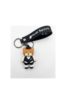 Audi Sport Silikon Ayıcık Anahtarlık Siyah Askılı Oto Anahtarlığı - 905684747 Audi Sport Silikon Ayıcık Anahtarlık Siyah Askılı Oto Anahtarlığı - 905684747