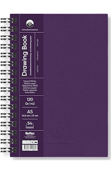 Schoellershammer Drawing Pad Mor Sert Kapak Çizim Defteri 120 Gr A5 54 Yaprak