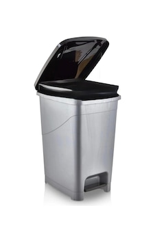 Umbex Pedallı 25 Litre Gri Banyo Mutfak Çöp Kovası Çöp Kutusu Siyah Kapaklı Beyaz Umbex Pedallı 25 Litre Gri Banyo Mutfak Çöp Kovası Çöp Kutusu Siyah Kapaklı Beyaz