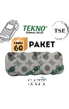 Tekno Rulo Yazarkasa Pos Rulosu 56x14 Mm 60 Paket 600'li Rulo Tekno Rulo Yazarkasa Pos Rulosu 56x14 Mm 60 Paket 600'li Rulo