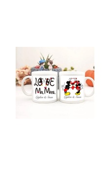 Sevgililer Günü Mickey Minnie Baskılı Hediyelik Kupa Bardak Sevgililer Günü Mickey Minnie Baskılı Hediyelik Kupa Bardak