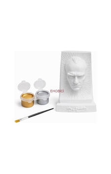 Ehobici Taş Boyama Seti Atatürk Büst 2 Renk Metalik Akrilik Boya 5ml + Fırça Ehobici Taş Boyama Seti Atatürk Büst 2 Renk Metalik Akrilik Boya 5ml + Fırça
