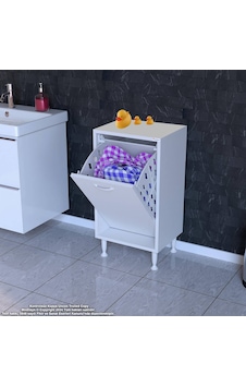 Modilayn Söke Banyo İçin Sihirli Kutu 35 X 75 X 32,5 Cm Lik 1 Göz Sepet Hazneli Mini Banyo Dolabı. Hemen Sipariş Verin, Banyonuz Büyüsün Beyaz