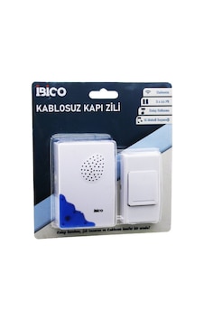 İbico İ11-013 Kapı Zili Pil 2aa Düğme 23a 16 Farklı Melodi 50mt Çekim Alanı Pilli Wireles Kablosuz