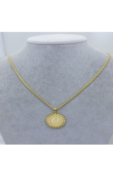 Yeni Sezon 22 Ayar Altın Kaplama Burgu Zincir'li Tarih'li Yarım Altın Takı'lı Kadın Kolye Gold Yeni Sezon 22 Ayar Altın Kaplama Burgu Zincir'li Tarih'li Yarım Altın Takı'lı Kadın Kolye Gold