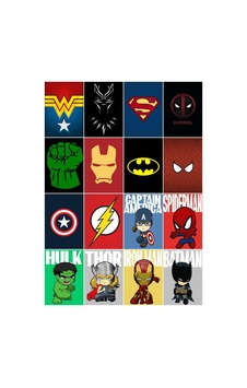 Süper Kahramanlar Çoklu Sticker Seti Diğer Süper Kahramanlar Çoklu Sticker Seti Diğer