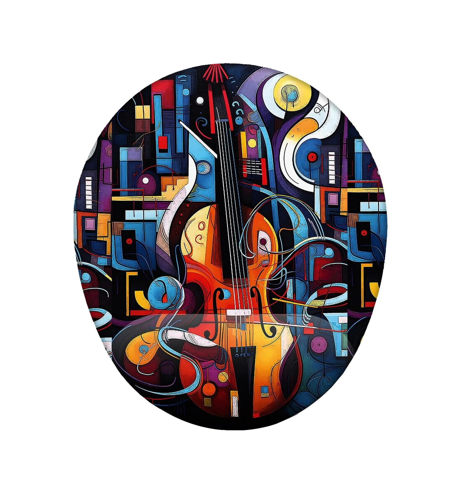 Müzik Ve Keman Bilek Destekli Mouse Pad Müzik Ve Keman Bilek Destekli Mouse Pad