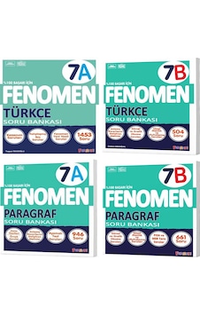 Fenomen Okul 2025 7. Sınıf Türkçe + Paragraf A + B Serisi Soru Seti 4 Kitap Fenomen Okul 2025 7. Sınıf Türkçe + Paragraf A + B Serisi Soru Seti 4 Kitap