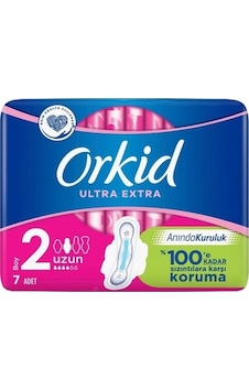 Orkid 2 Ultra Extra Tekli Uzun Hijyenik Ped 2 x 7'li
