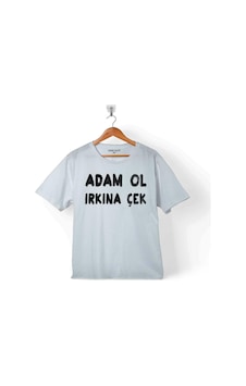 Adam Ol Irkına Çek Göktürkçe Türk Bozkurt Çocuk Tişört 001 Adam Ol Irkına Çek Göktürkçe Türk Bozkurt Çocuk Tişört 001