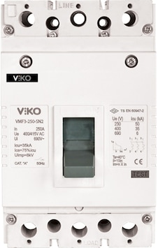 Viko Vmf3-250-Sn2 Kompakt Şalter 3X250A 35Ka Viko Vmf3-250-Sn2 Kompakt Şalter 3X250A 35Ka